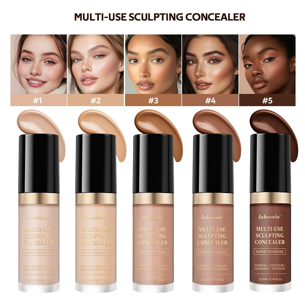 ibcccndc Full Coverage Concealer Cream + Free Brush | Matte