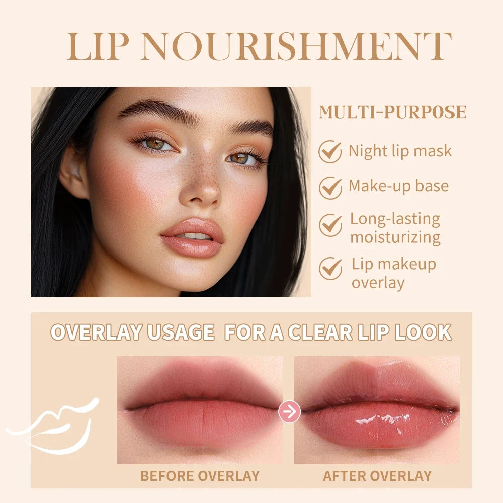 Moisturizing Lip Butter Balm – Hydrating Glossy Lip Oil Stick