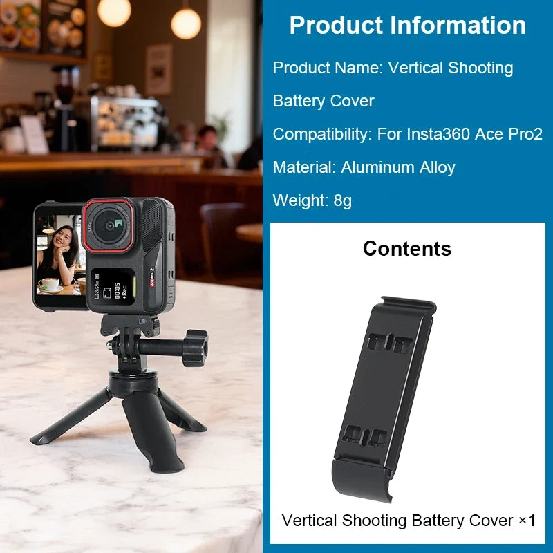 Insta360 Ace Pro 2 Aluminum Vertical Shooting Battery Cover