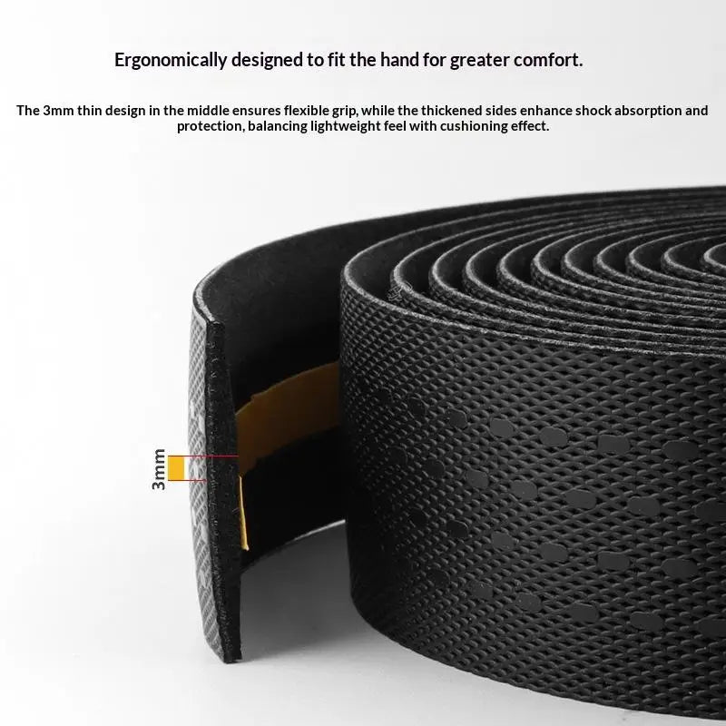 Road Bike Handlebar Tape – Anti-Slip Waterproof PU+EVA Bar Wrap