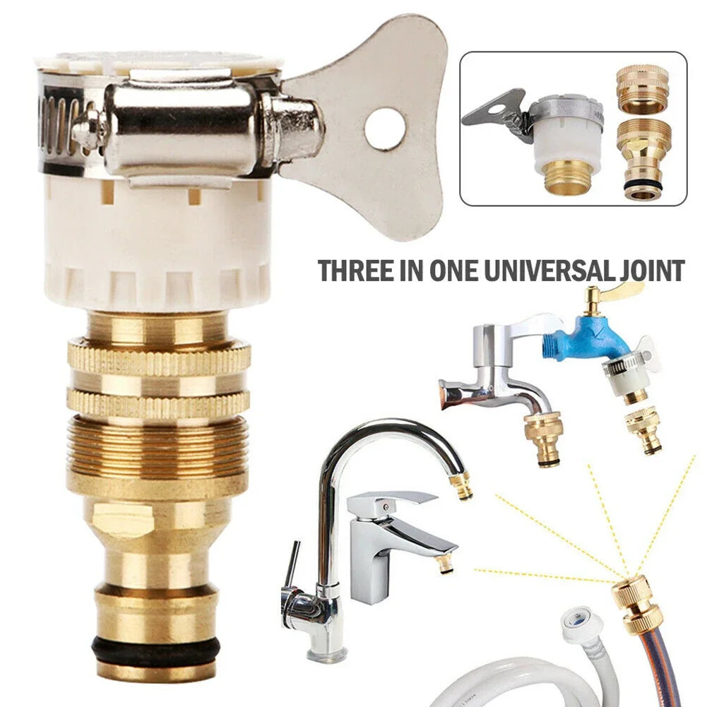 Universal Hose Tap Adapter 15–23mm | Garden Faucet Connector