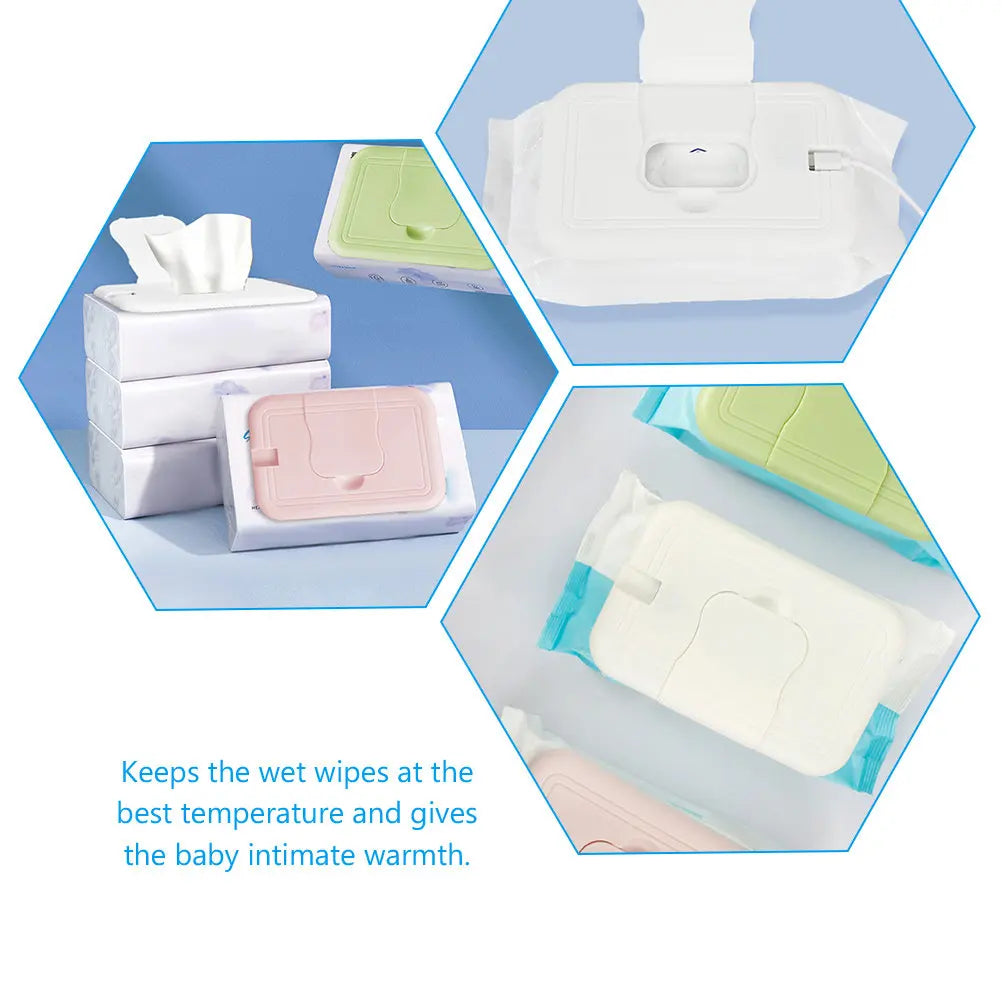 Baby Wipe Warmer 24H Constant Temp USB Dispenser for Diapers