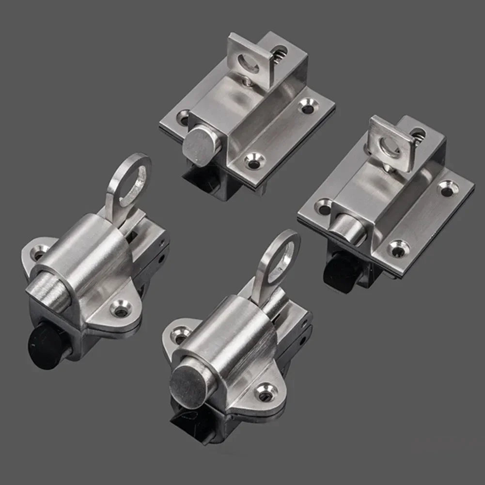 Stainless Steel Self-Closing Spring Door Latch | Auto Lock