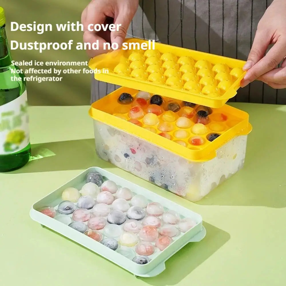 Large Capacity 3-Piece Ice Cube Tray Set – Easy Release Mold