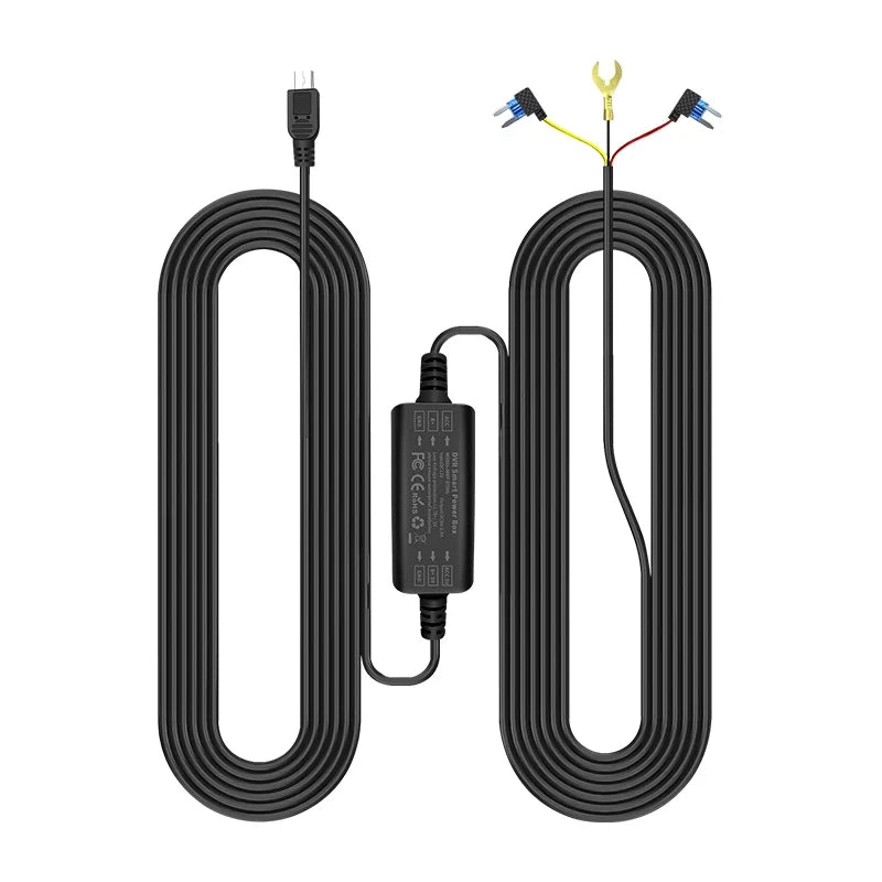 24H Parking Mode Hardwire Kit – Mini USB & Type-C Dash Cam