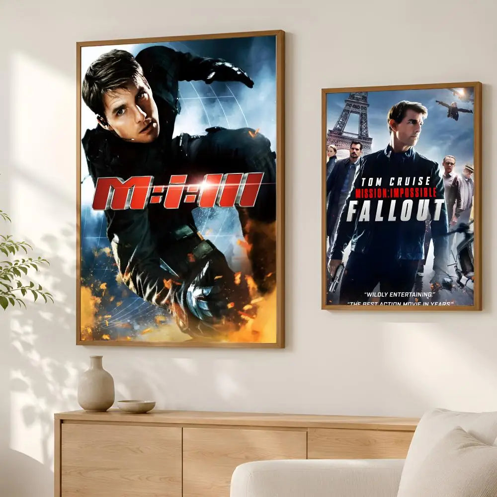 Mission Impossible Self-Stick HD PVC Wall Poster | Waterproof