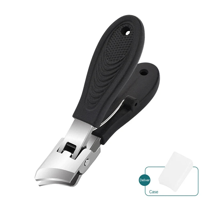 Wide Jaw Toenail Clipper – Stainless Steel Slanted Nail Cutter