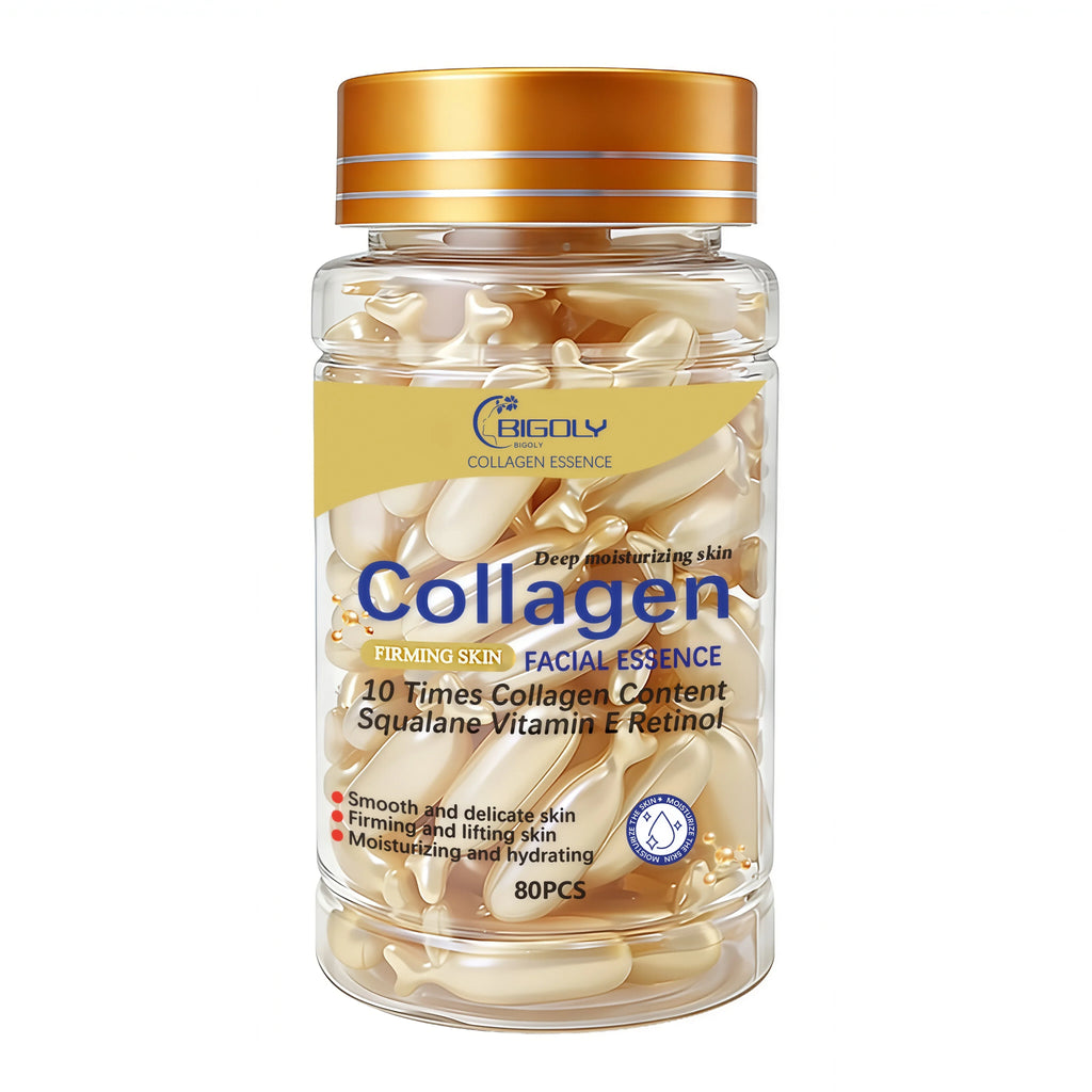 80 Collagen Facial Essence Capsules – Firming & Moisturising Serum
