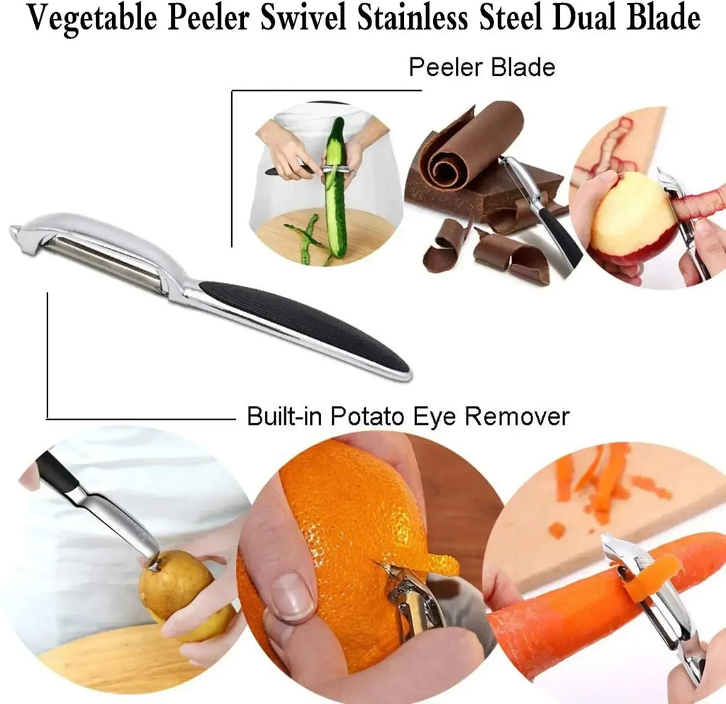 Stainless Steel Vegetable Fruit Peeler Set – I & Y Shape