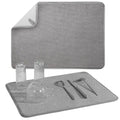Large Microfiber Dish Drying Mat – Non-Slip Kitchen Counter Pad