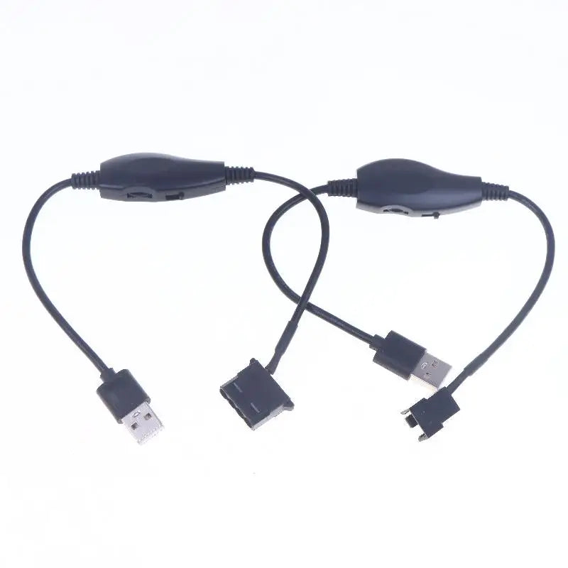 USB to 4-Pin PWM Fan Adapter Cable – 5V to 12V Boost