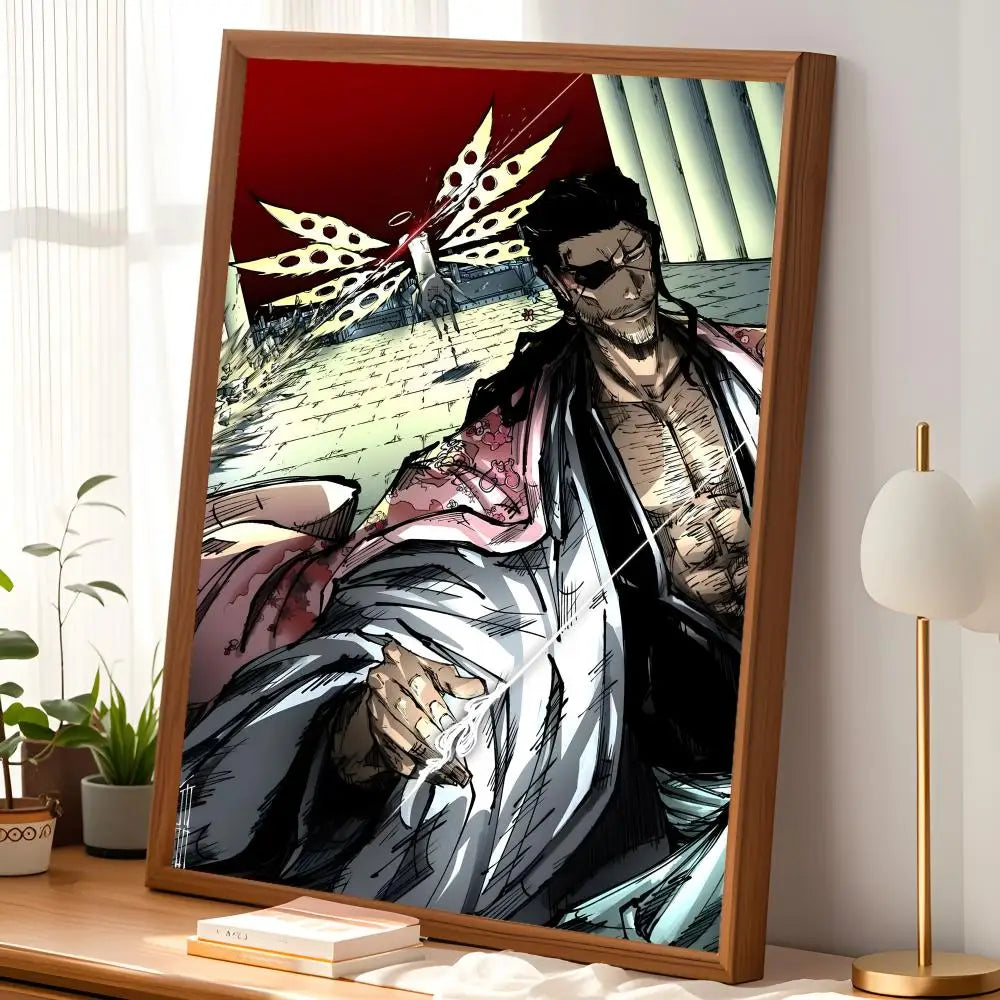 Shunsui Kyoraku Self-Stick HD Anime Wall Art Poster