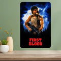 First Blood Classic Movie Metal Poster Sign | Retro Wall Decor