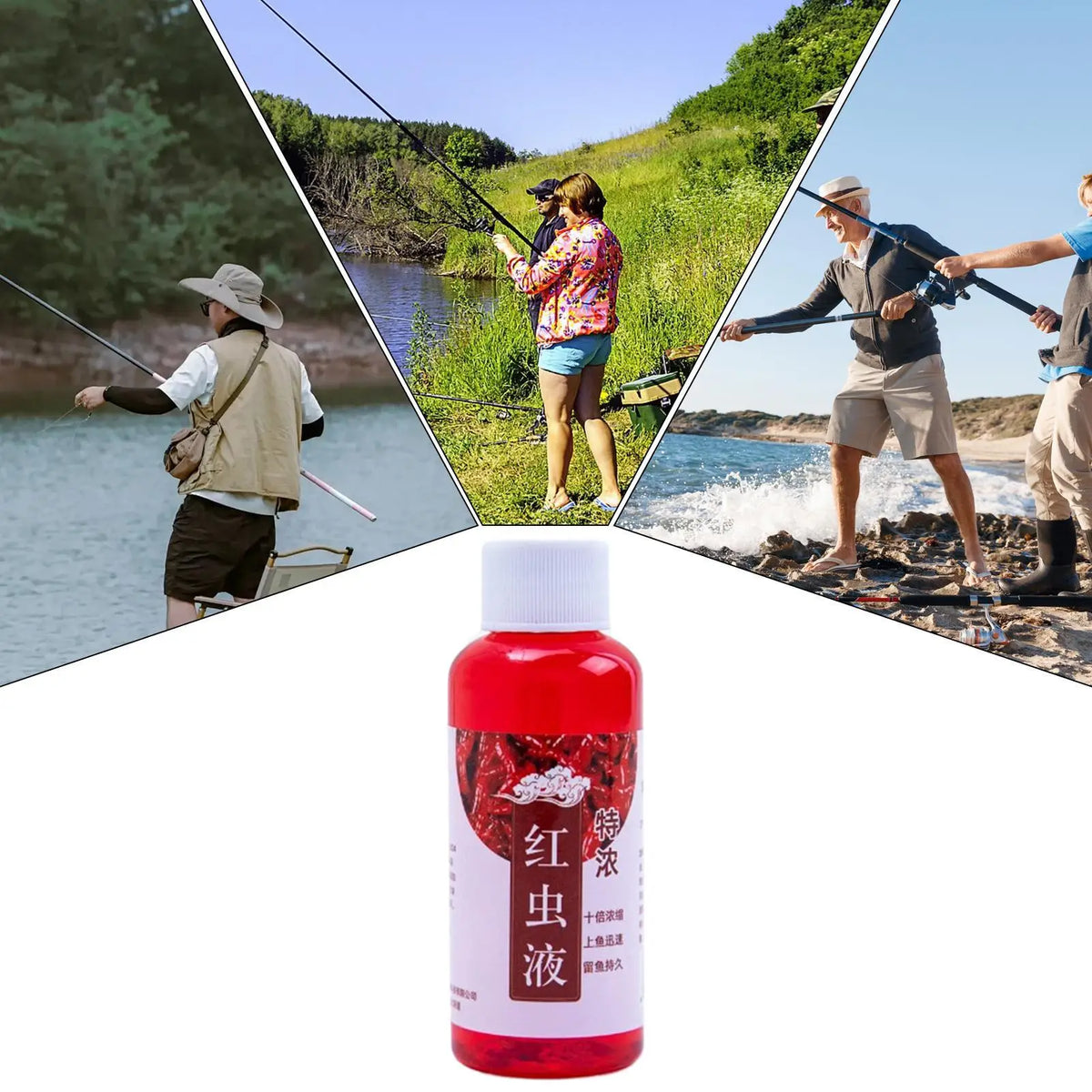 Natural Liquid Fish Attractant – Freshwater & Saltwater Bait