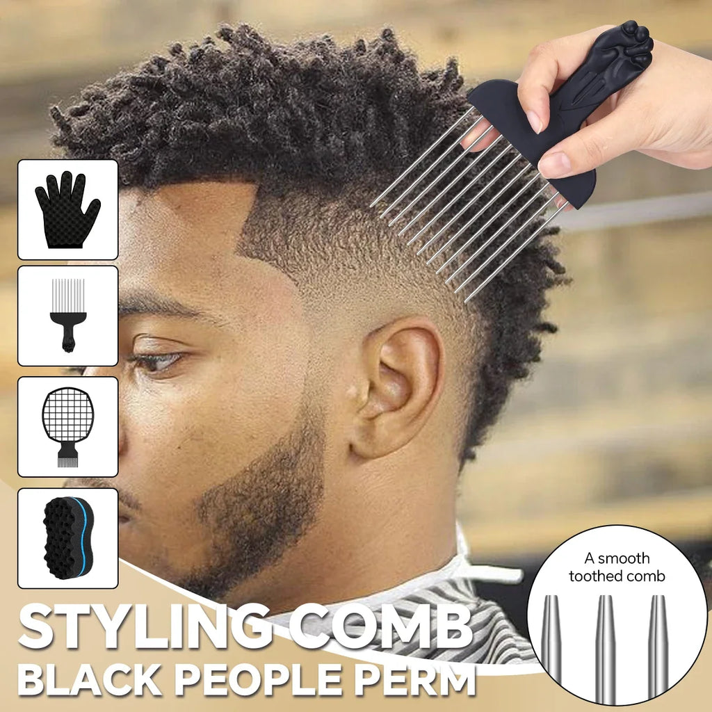 4-Piece Twist Hair Sponge Set – Afro Curl Coil Wave Tool