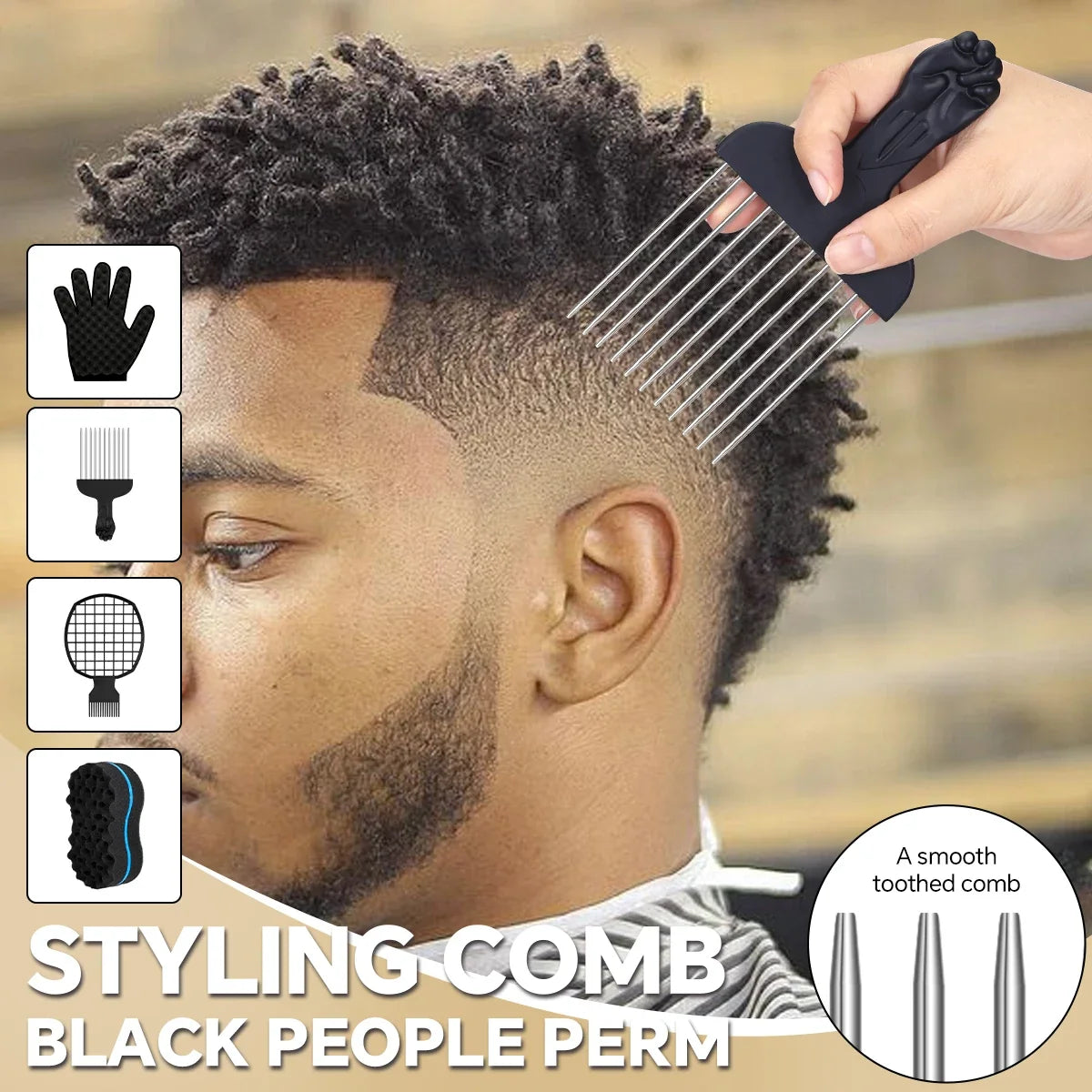 4-Piece Twist Hair Sponge Set – Afro Curl Coil Wave Tool