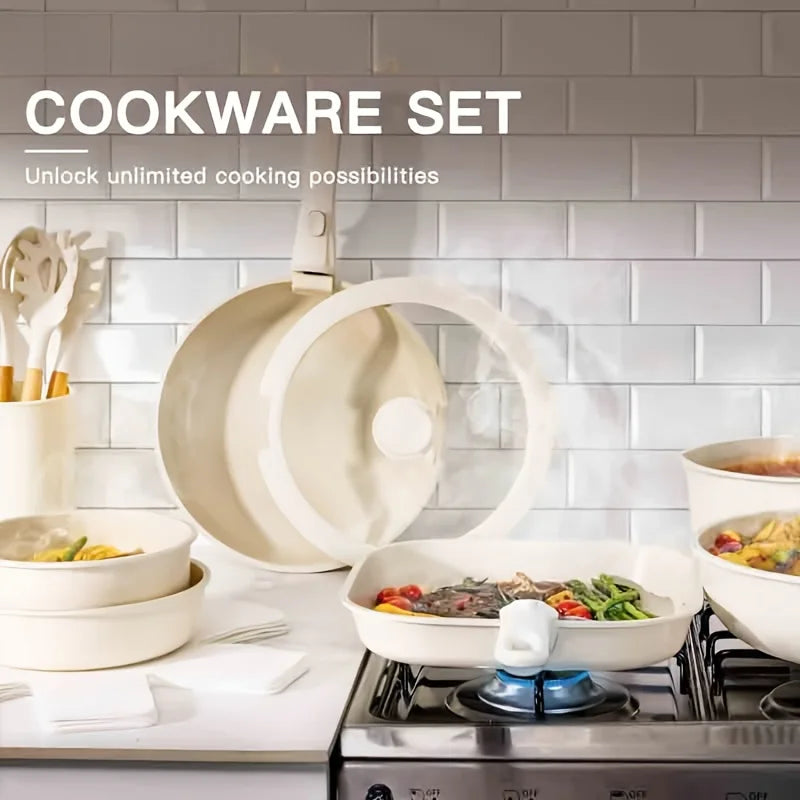 KEMORELA 26cm Non-Stick Frying Pan – Detachable Handle & Induction