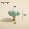 Nordic Cloud Ceramic & Brass Cabinet Handles & Drawer Knobs