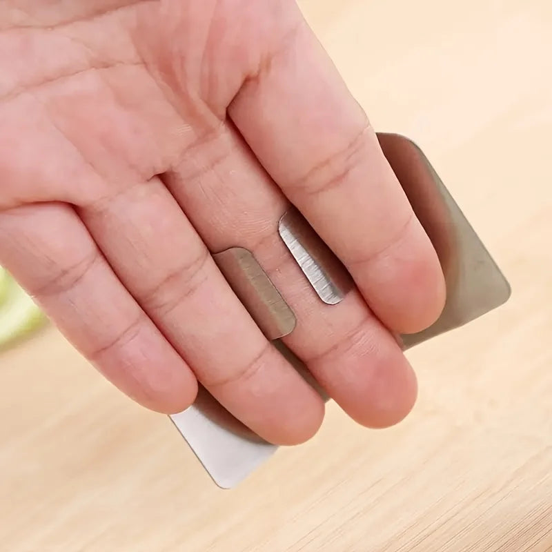Stainless Steel Finger Guard – Safe Cutting Kitchen Gadget
