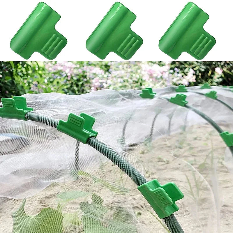 12-Pack Greenhouse Film Clamps – Hoop Pipe & Netting Tunnel
