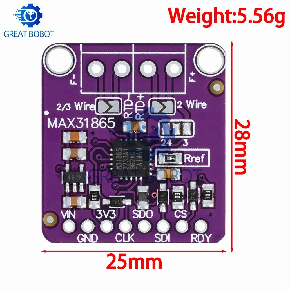MAX31865 PT100/PT1000 RTD to Digital Converter – Arduino