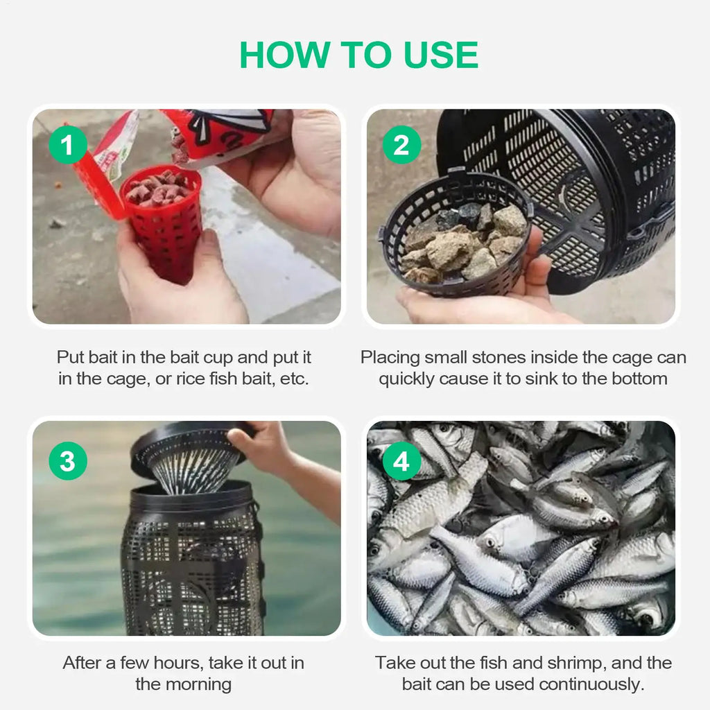 Crab Trap Portable Crayfish Catch Tool Cage Turtle Eel Shrimp