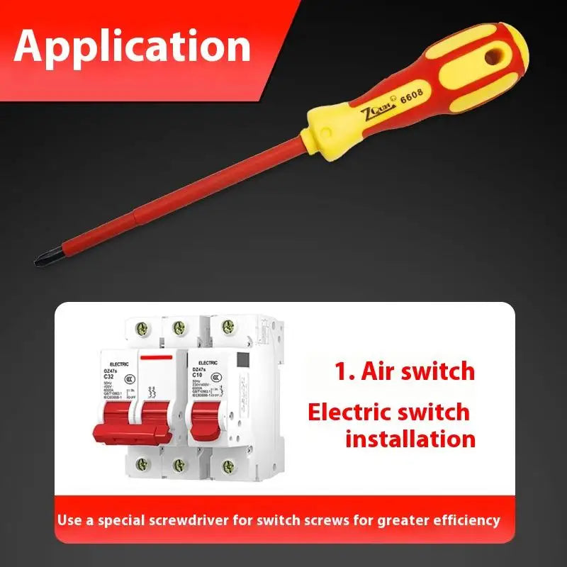 Insulated Screwdriver 1000V – Phillips & Flat CR-V Hand Tool