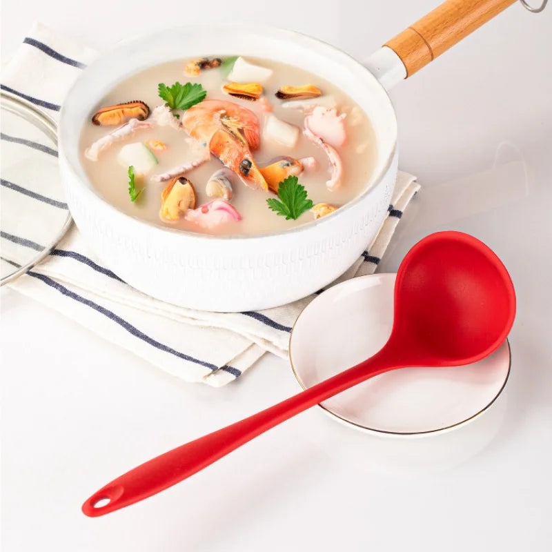 Food Grade Silicone Soup Spoon – Non-Stick & Heat Resistant