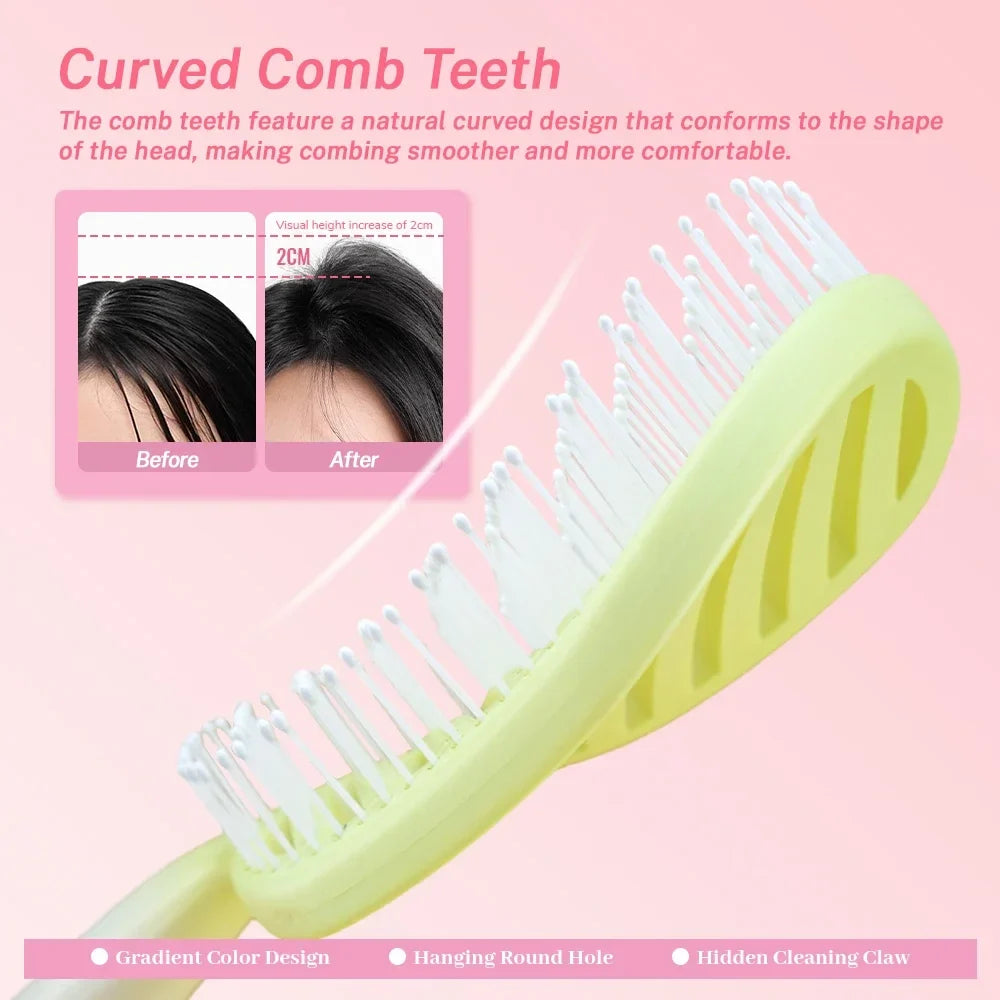 Hollow Out Detangling Hair Brush – Scalp Massage Comb Dry & Wet