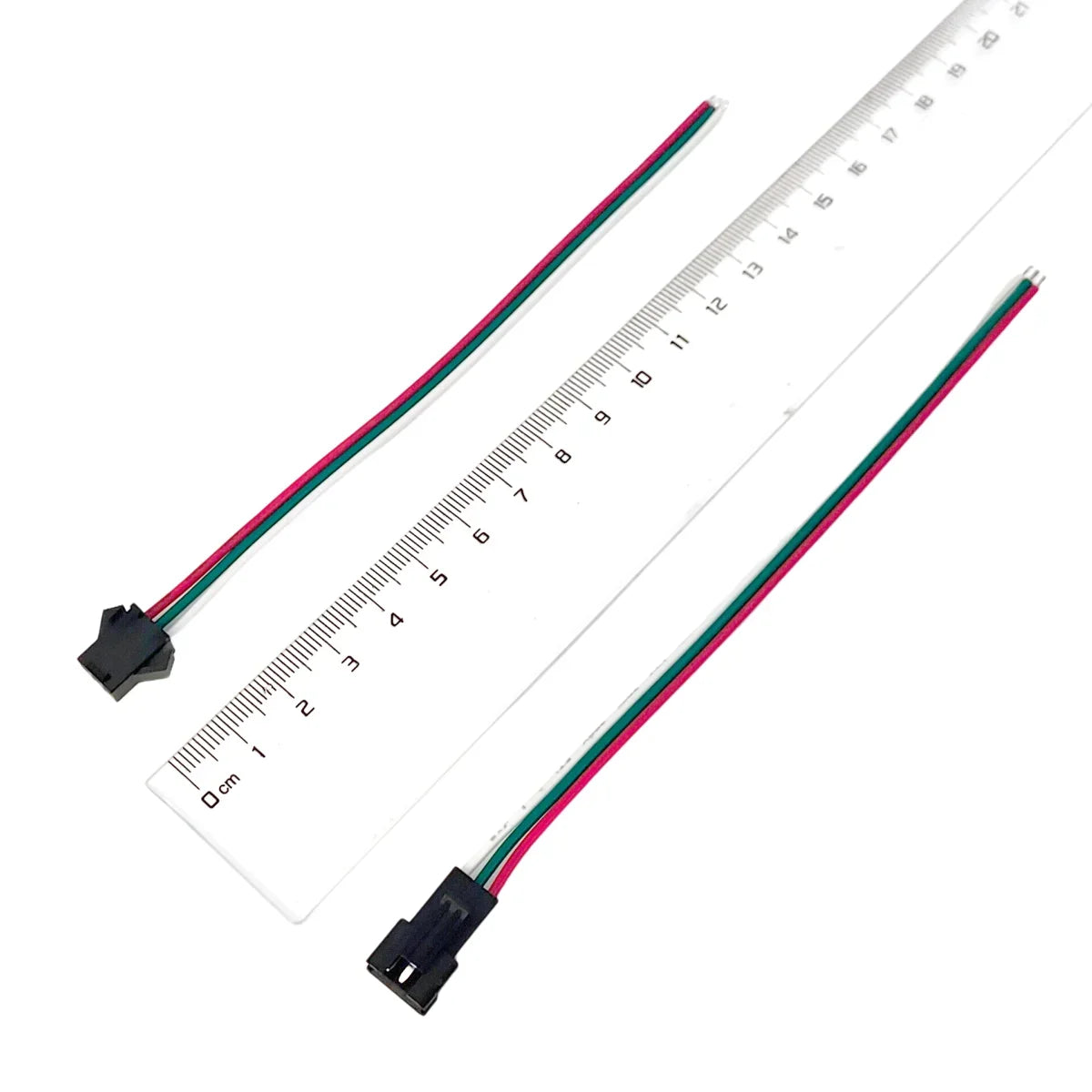 5-50 Pairs JST SM 3 Pin Connectors 22AWG Wire Female Male LED
