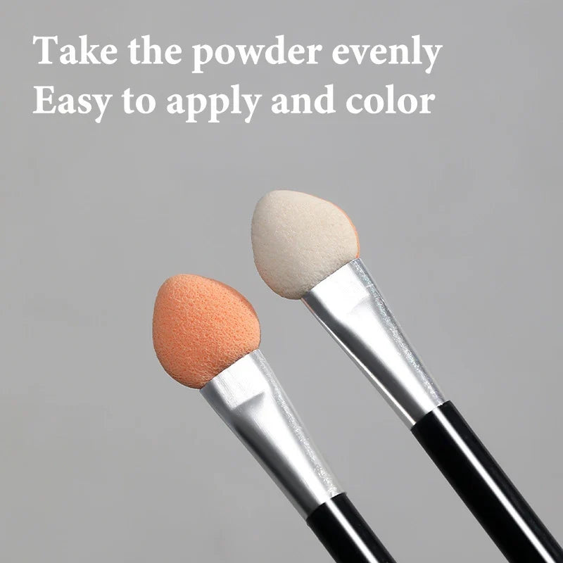 10-Pc Double-Ended Sponge Eyeshadow & Nail Powder Applicator Set