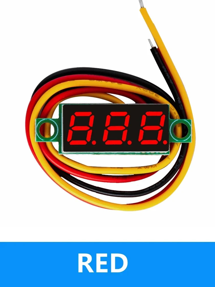 Mini DC Digital Voltmeter – 0.28" LED Panel Meter 4.5V–100V