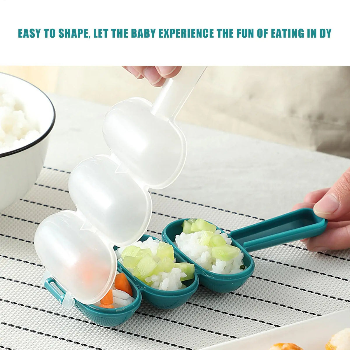 Rice Ball Maker Mold – DIY Sushi & Bento Shaker for Kids