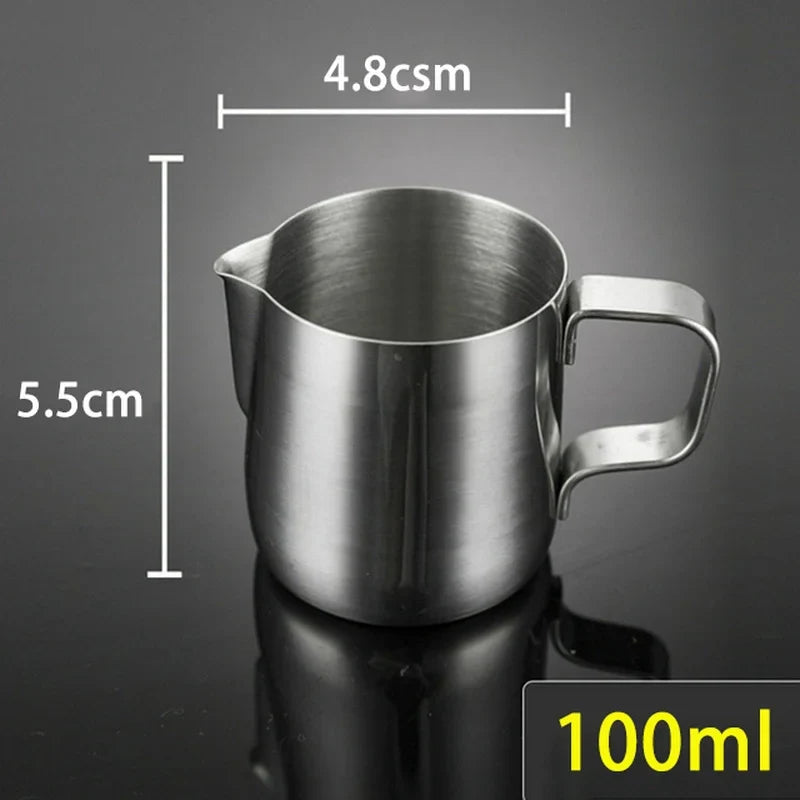 Stainless Steel Milk Frothing Pitcher 100/350/600ml | Latte Art