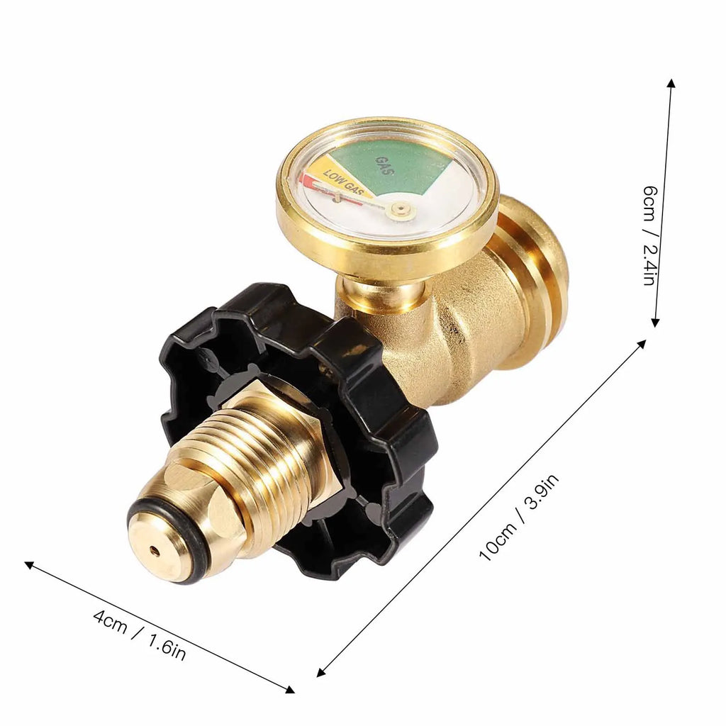 Propane Tank Gauge Adapter Level Indicator Universal Brass Fittings