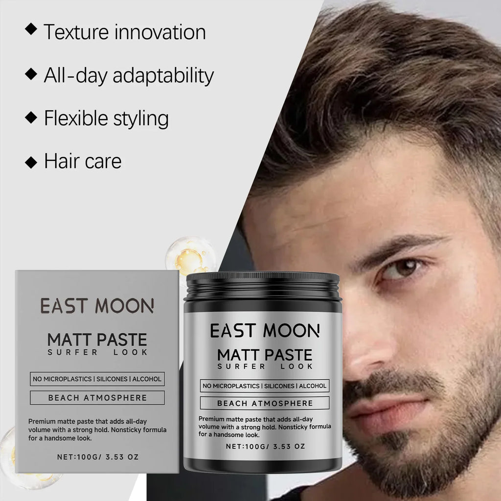 East Moon Matte Hair Styling Cream | Anti-Frizz Volume Paste