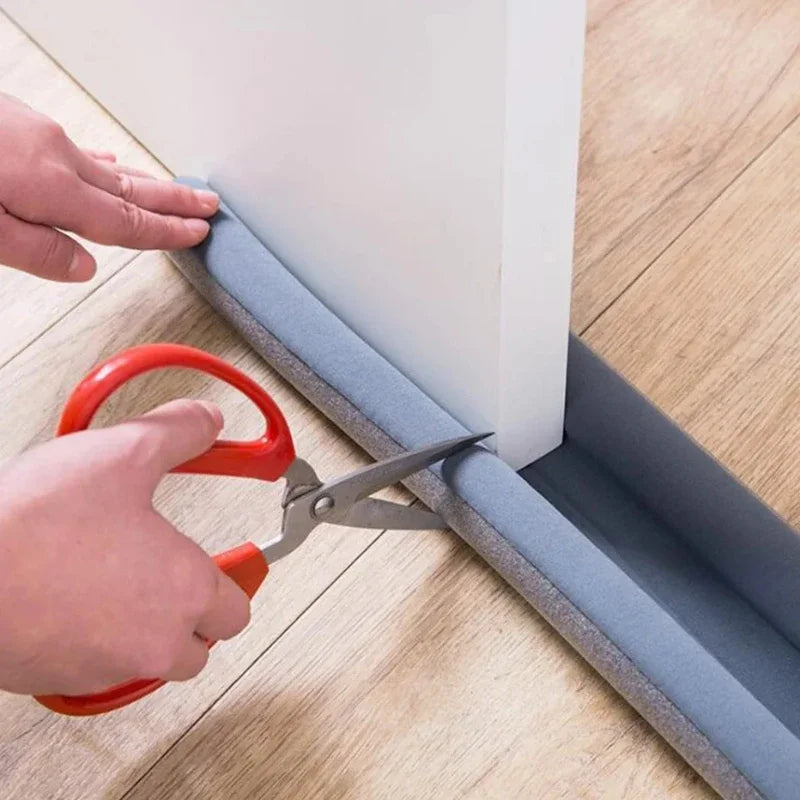 Door Bottom Seal Strip – Cuttable Foam Draft & Sound Blocker