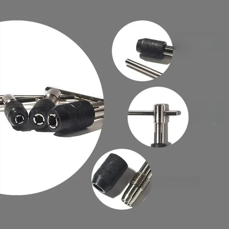 T-Shape Tap Wrench Set 3–6mm | M3–M8 Hand Taps 6-Piece Kit