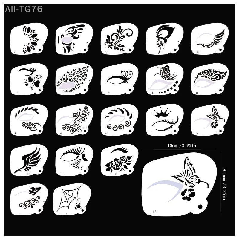 Reusable Face Paint Stencils – Body Art Templates for Parties