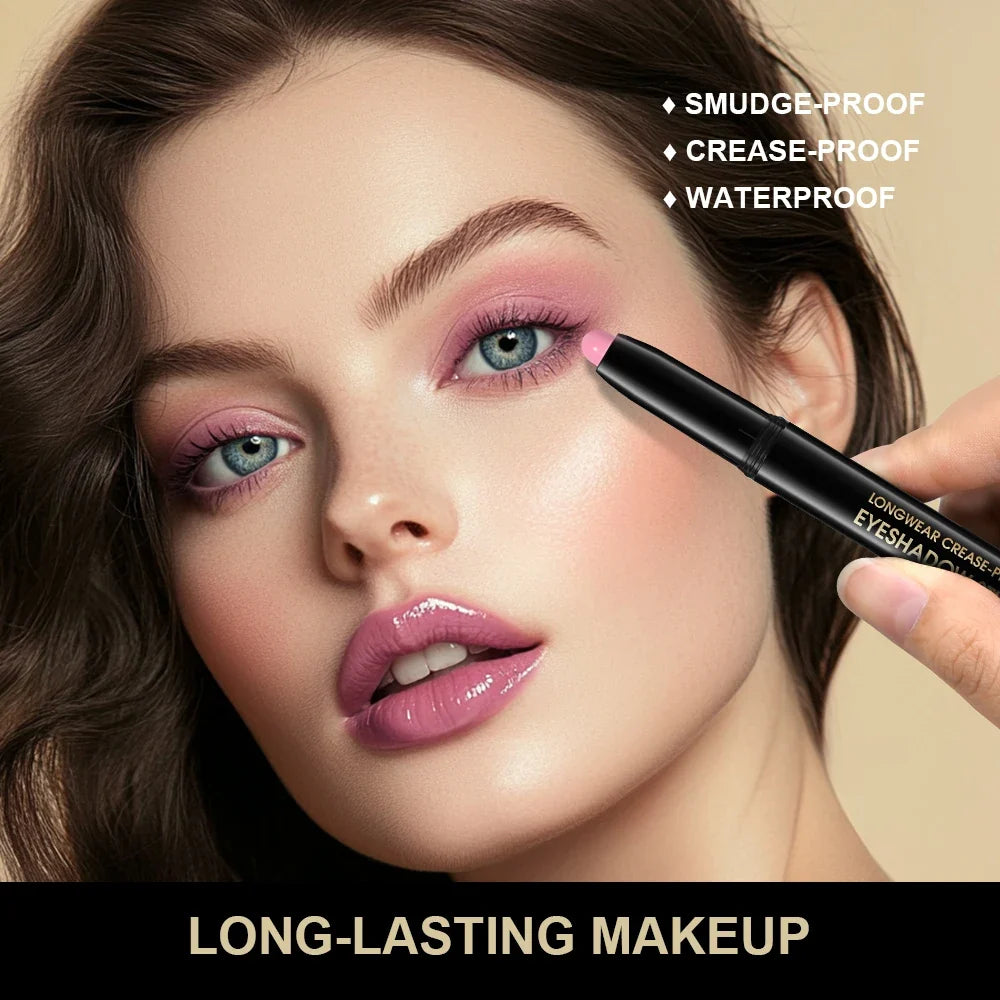 10-Color Longwear Eyeshadow Pencil Stick – Shimmer & Matte