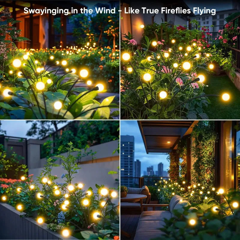 Solar Firefly String Lights – Outdoor Garden Lawn Stake Light