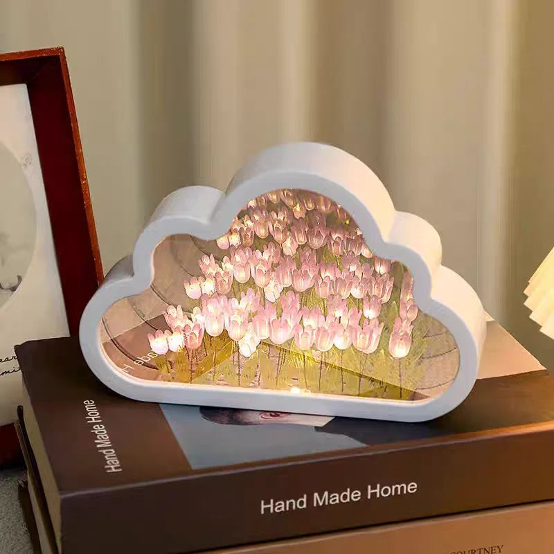 Cloud Tulip DIY Nightlight Kit – Romantic Mirror Atmosphere Lamp