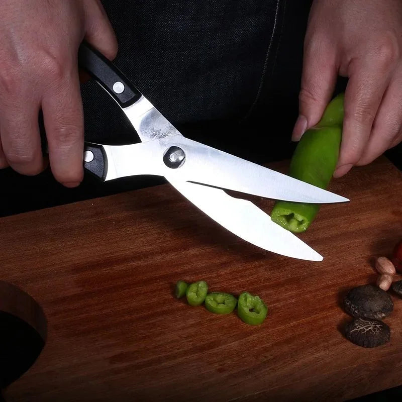 Heavy-Duty Stainless Steel Kitchen Scissors & BBQ Shears