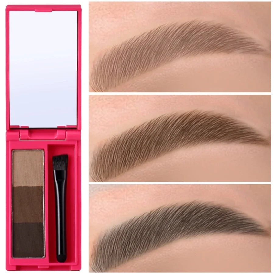 FAIRY GIRL Waterproof Eyebrow Powder Palette with Brush