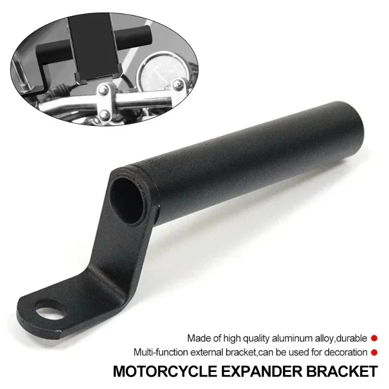 Motorcycle Mirror Extender Bracket – Phone & Spotlight Mount