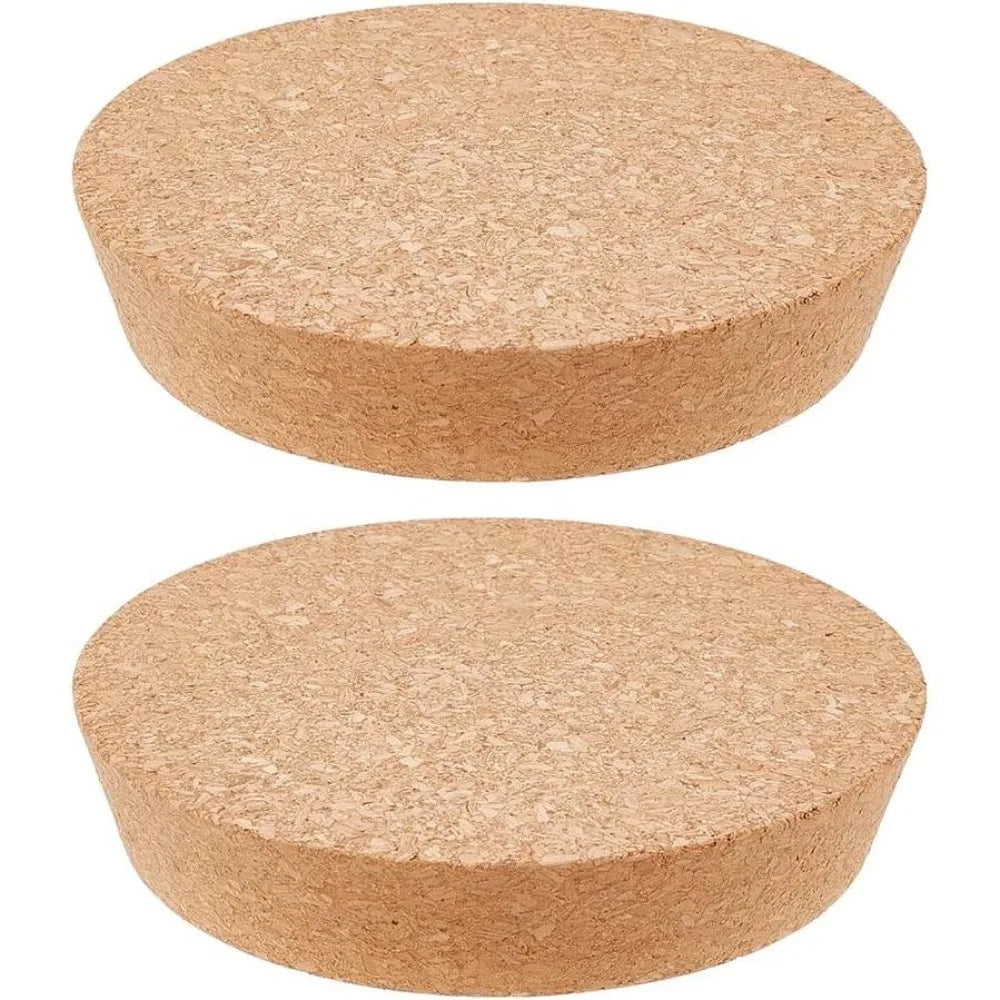 2-Pack Large Tapered Cork Stoppers 4.6–5.1 Inch Bottle Plugs