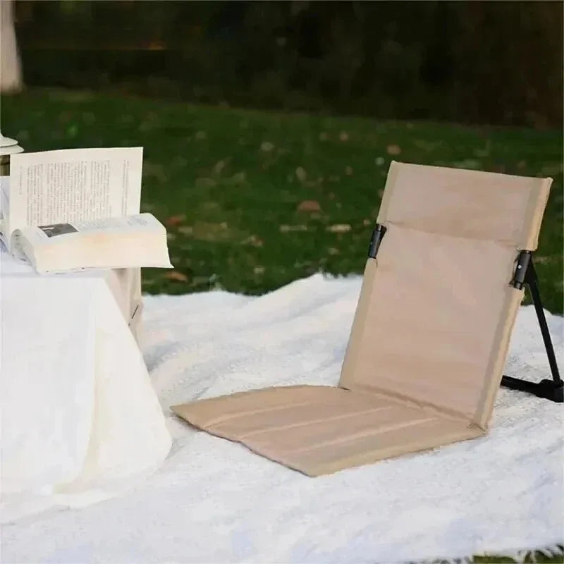 Foldable Camping Chair – Cushioned Backrest, Beach & Picnic