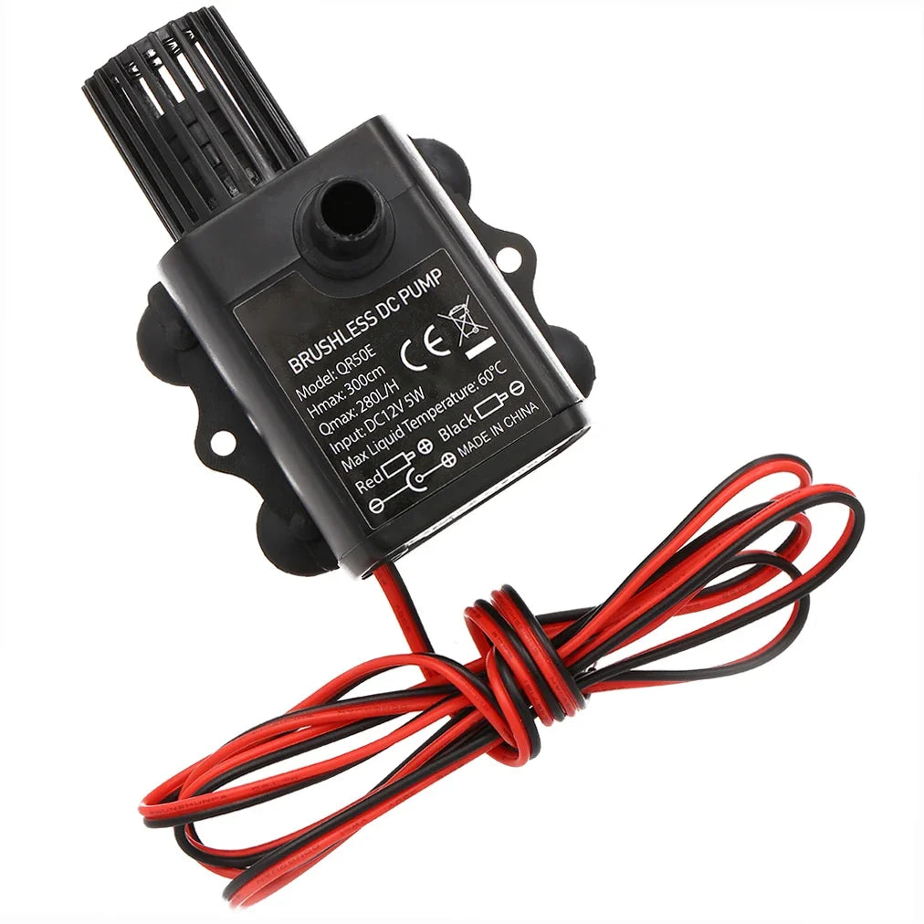 DC 12V 5W Mini Brushless Submersible Pump | 280L/H Aquarium