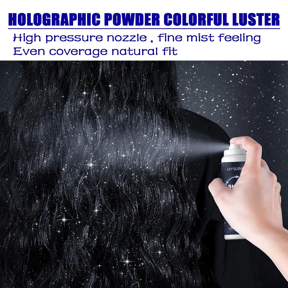 Holographic Glitter Spray – Shimmer for Hair, Body & Clothes