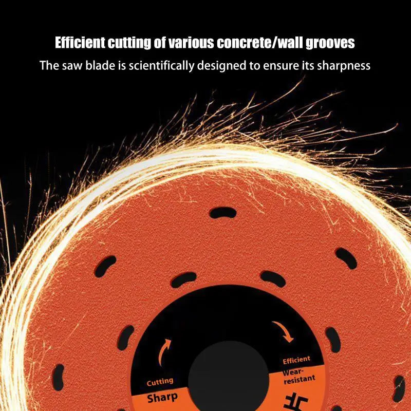Multi-hole Design 4-inch Cutting Grinding Discs Vacuum Brazed Saw
